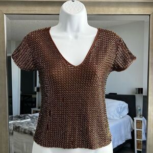 CACHÉ Top Made in Beads Size S
